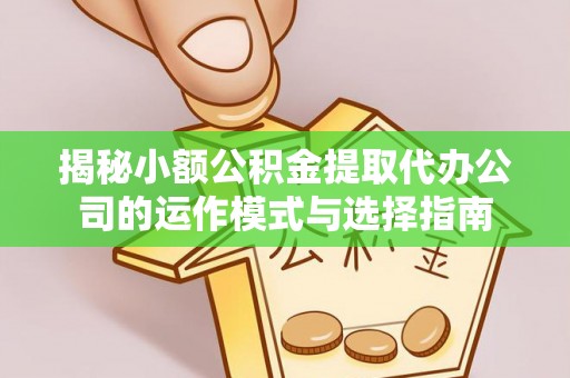 黔东南揭秘小额公积金提取代办公司的运作模式与选择指南